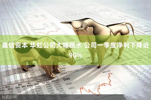 嘉信资本 华虹公司大幅跳水 公司一季度净利下降近90%