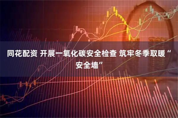 同花配资 开展一氧化碳安全检查 筑牢冬季取暖“安全墙”