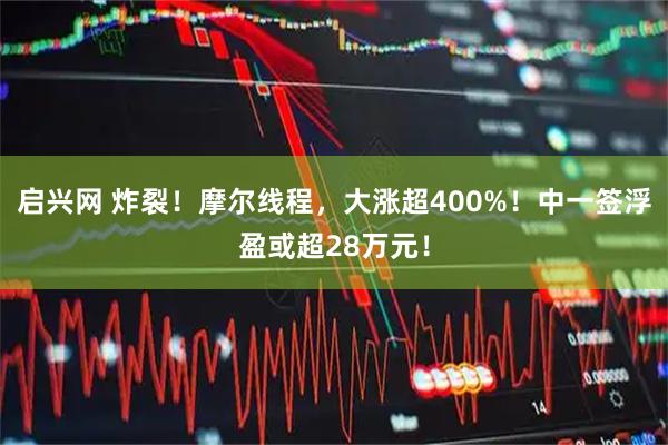 启兴网 炸裂！摩尔线程，大涨超400%！中一签浮盈或超28万元！